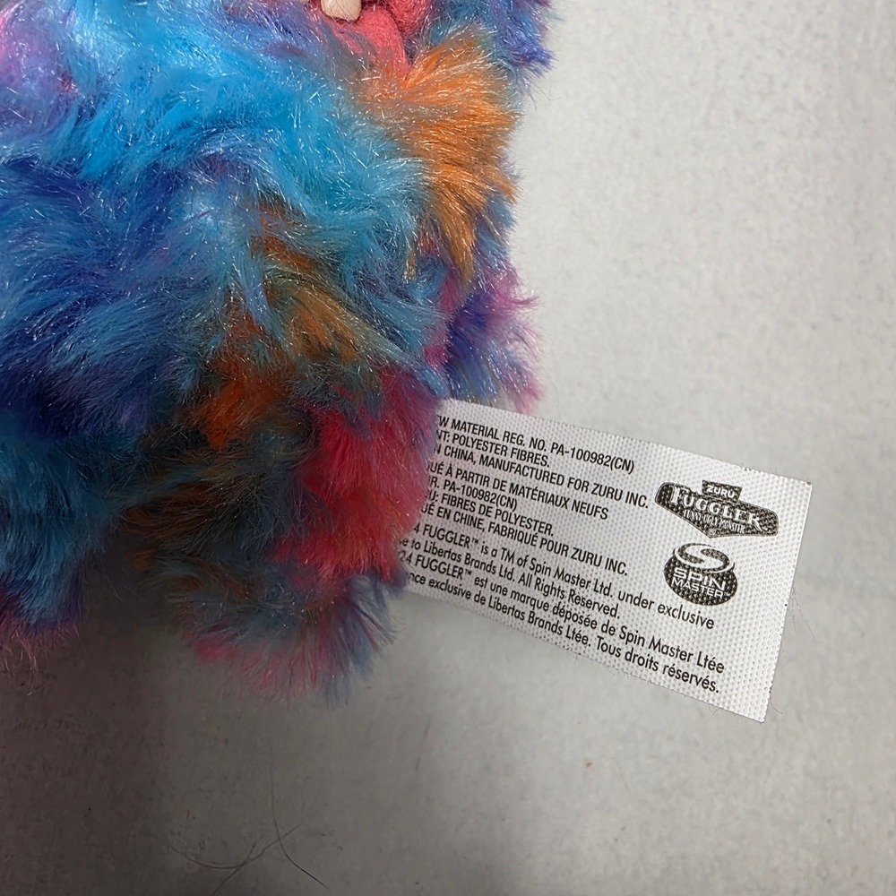 Fuggler Plush Keychain Mr Buttons Monster Quirky Blue Pink Orange Fuzzy - Picture 4 of 4
